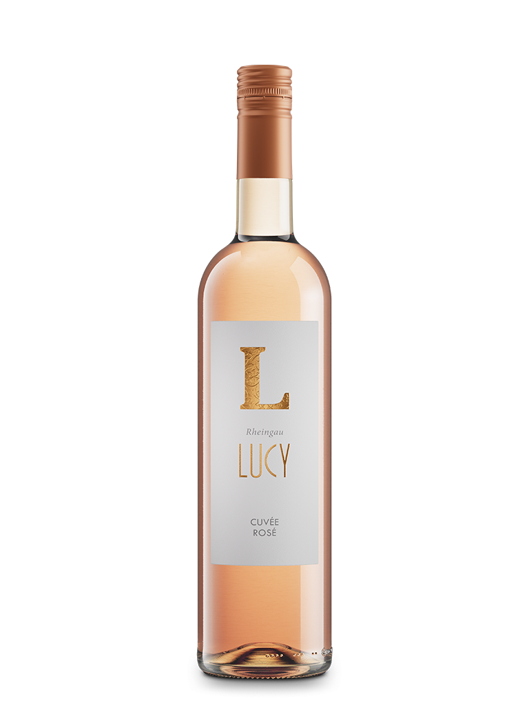Roséweinflasche Lucy Cuvée Rosé trocken Qualitätswein aus dem Rheingau