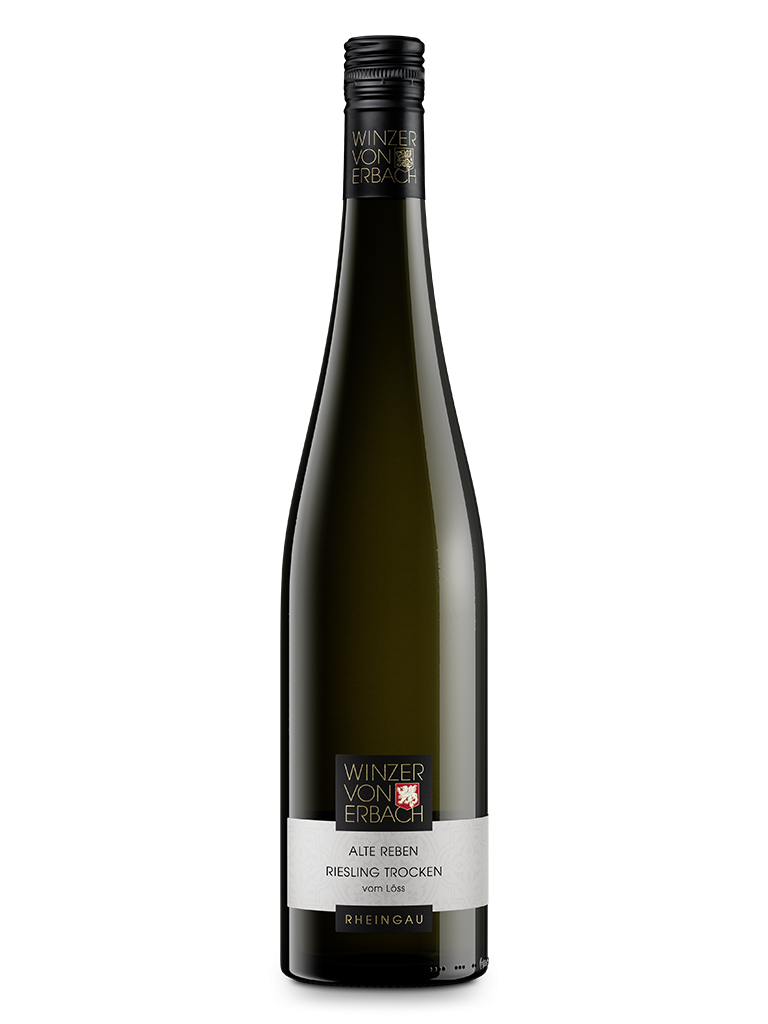 Flasche Riesling Alte Reben vom Löss trocken Qualitätswein aus Erbach im Rheingau