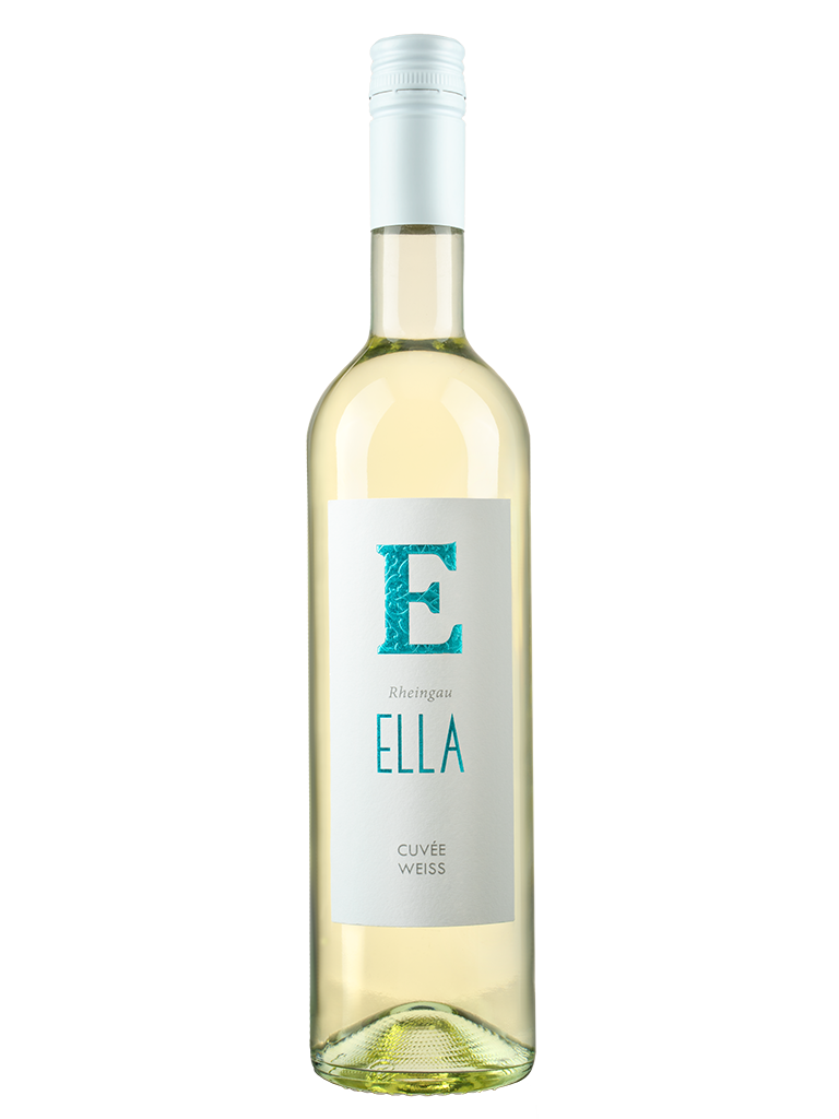 Weißweinflasche ELLA Cuvée Weiß trocken Qualitätswein aus dem Rheingau