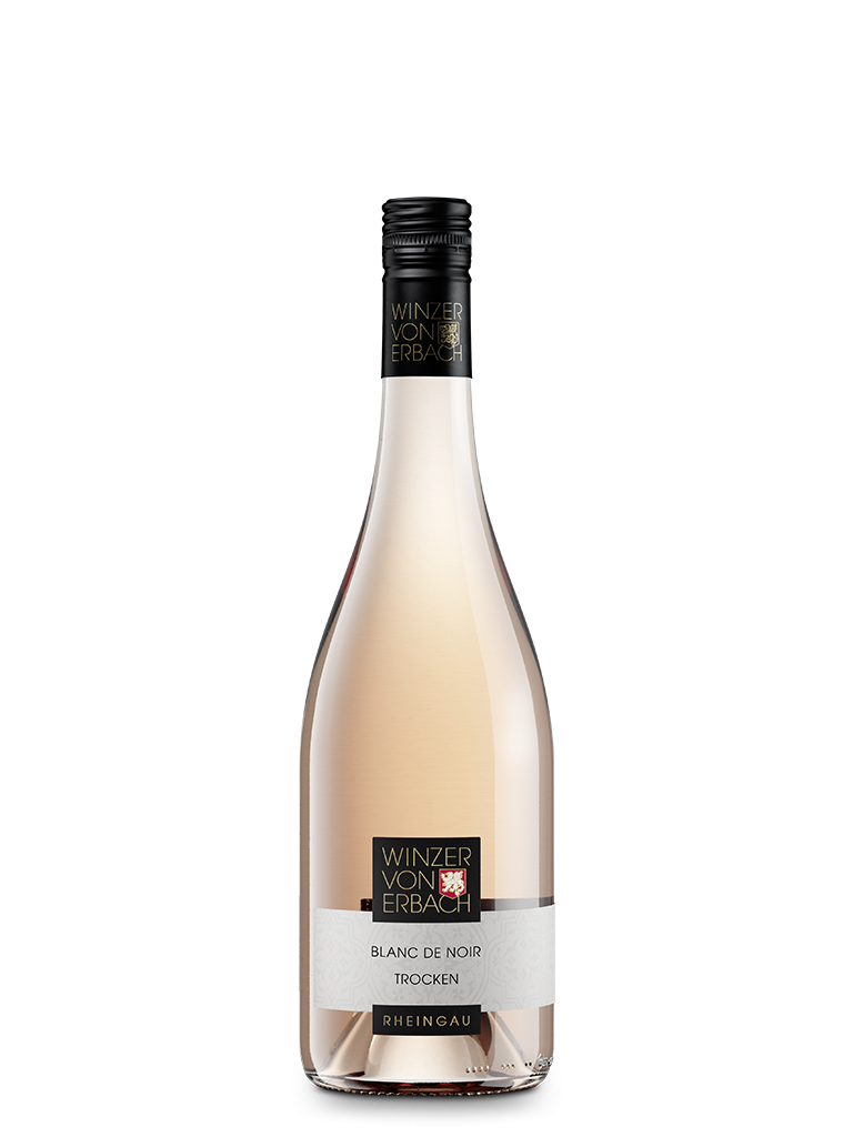 Roséweinflasche Blanc de Noir trocken Qualitätswein aus Erbach im Rheingau