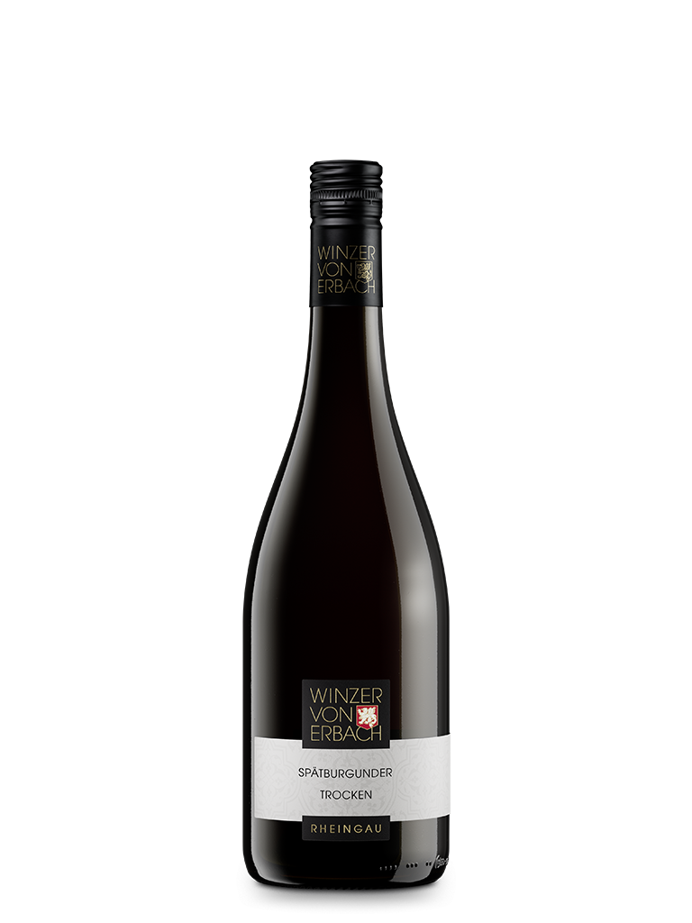 Flasche Spätburgunder Rotwein trocken aus Erbach im Rheingau