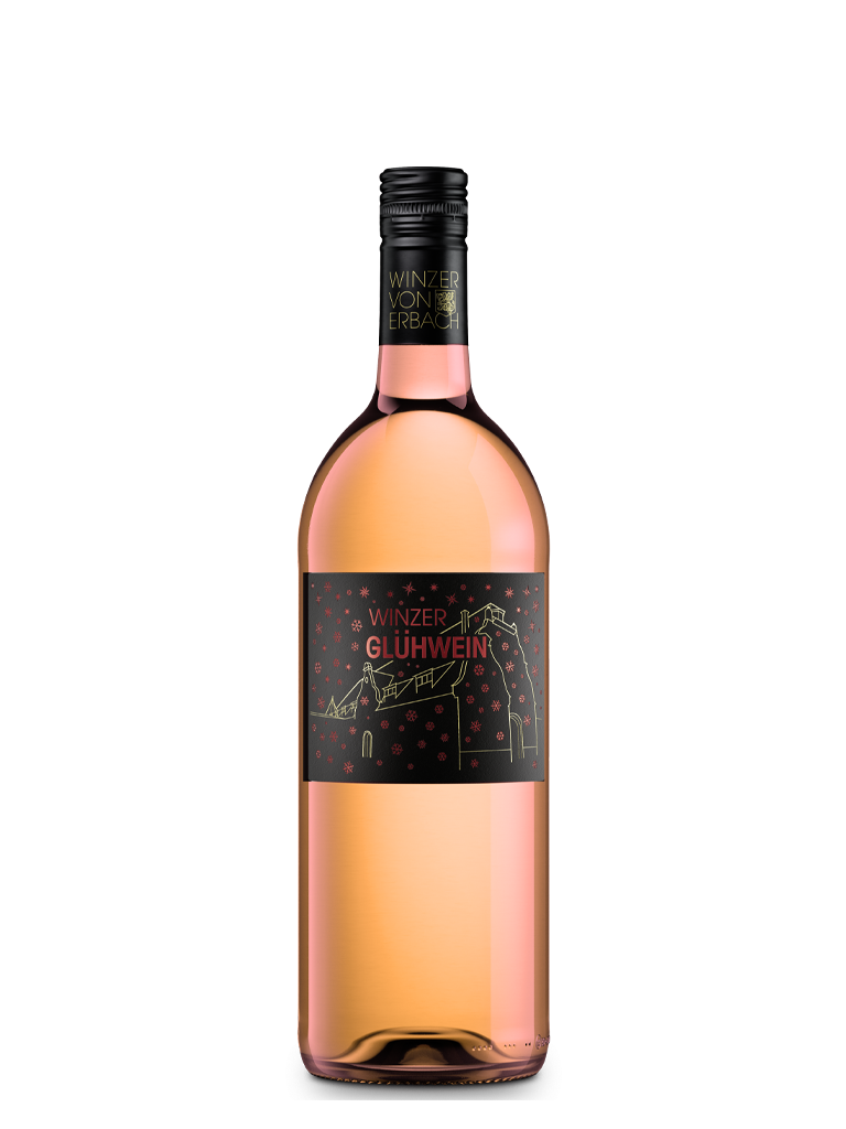 Literflasche Winzerglühwein Rosé Weinkeller Erbach im Rheingau