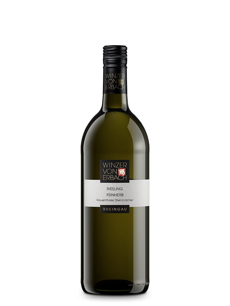 Literflasche Rauenthaler Steinmächer Riesling feinherb Qualitätswein aus dem Rheingau