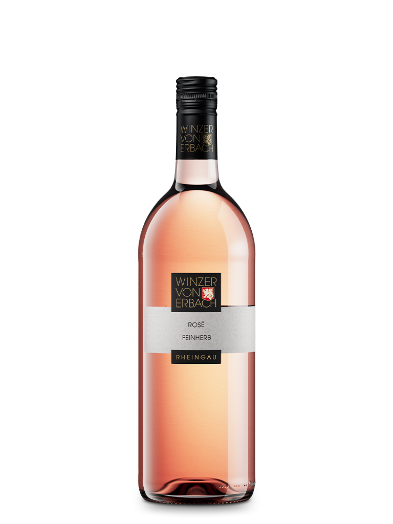Literflasche Rosé trocken Qualitätswein aus Erbach im Rheingau