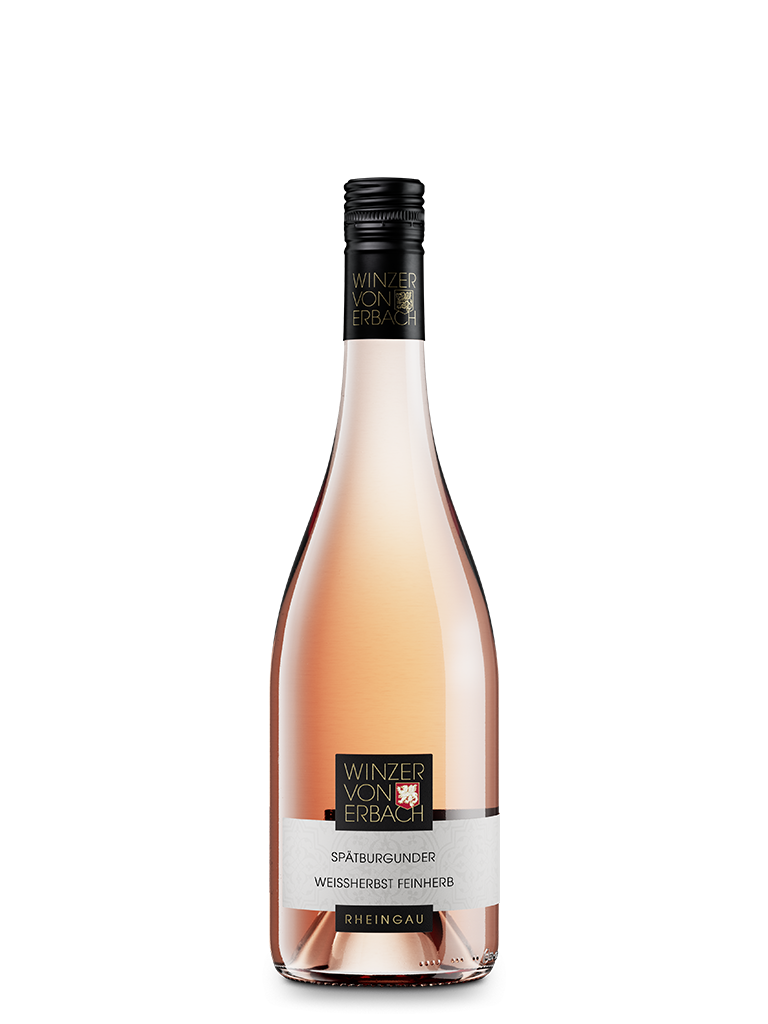 Roséfweinlasche Spätburgunder Weißherbst feinherb Qualitätswein aus Erbach im Rheingau