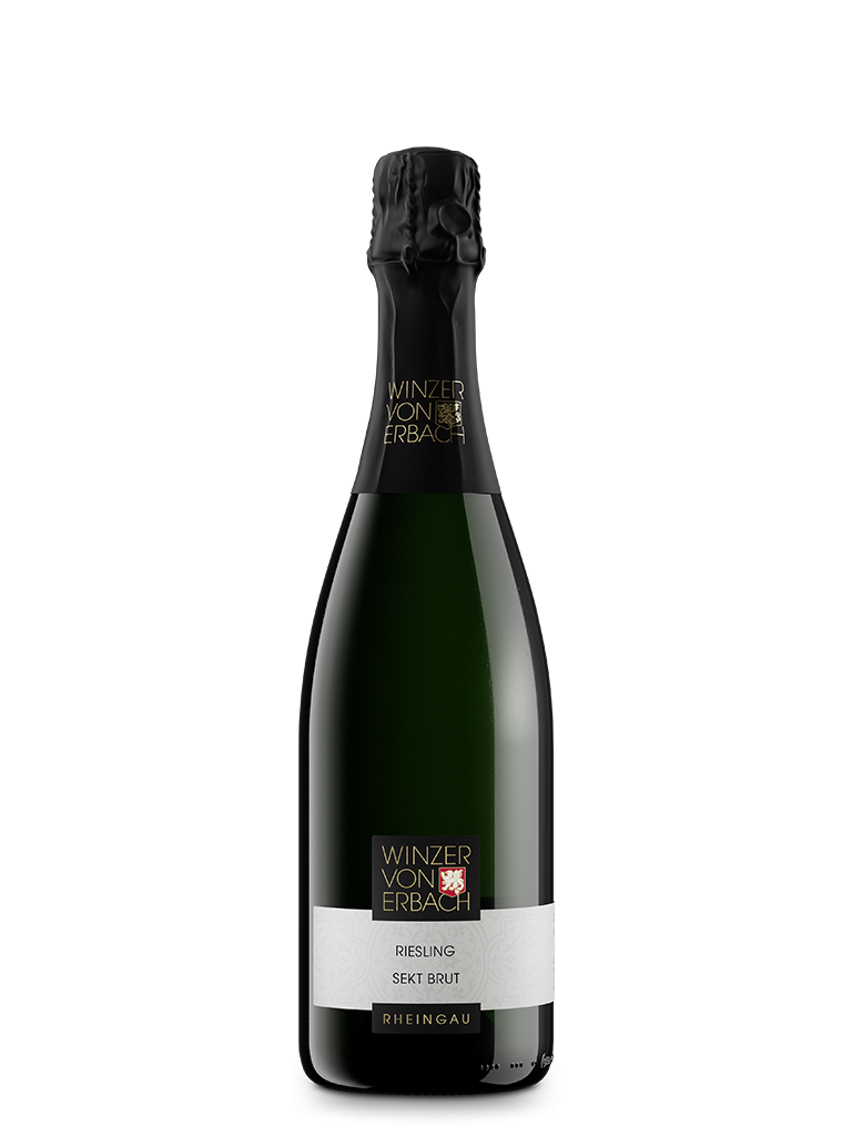 Flasche Riesling Sekt brut Winzer von Erbach im Rheingau