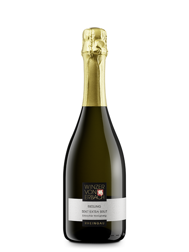 Flasche Erbacher Michelmark Riesling Sekt extra brut aus den Rheingau